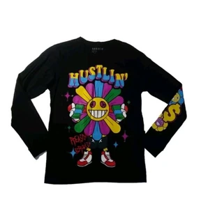 Reason Herren 100 % authentisch Rundhalsausschnitt L/S T-Shirt Größe Medium MEHRFARBIG - Bild 1 von 4