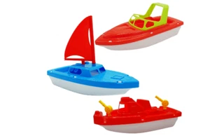 Floating Boat Toys Bath Pool Beach Water Play Outdoor Indoor Kids Toddlers 3 Pcs - Picture 1 of 8