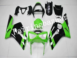 Fit for 2003 2004 ZX6R 636 Green Black ABS Injection Mold Bodywork Fairing Kit - Picture 1 of 7