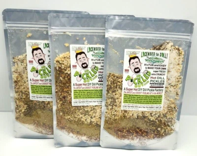 WHITE MOUNTAIN PICKLE COMPANY The Pickled Guy - Licensed To Dill - Hot Dill - 3Pk Sampler - Pickling Kits