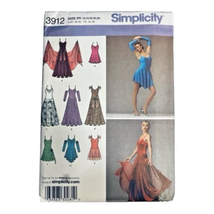 Simplicity New Pattern 3912 Women’s Dance Size 12,14,16,18,20 Uncut FF (2006) - Picture 1 of 6
