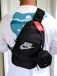 Nike Unisex Sling Bag Backpack NWT School Carry On Shoulder Bag - Picture 1 of 6