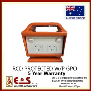 RCD Protected portable power point RCD GPO Building site Builders power point - Picture 1 of 7