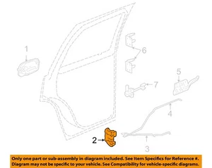 GM OEM 00-07 Avalanche 1500 Rear Door Lock Hardware-Latch 15110651 - Picture 1 of 2