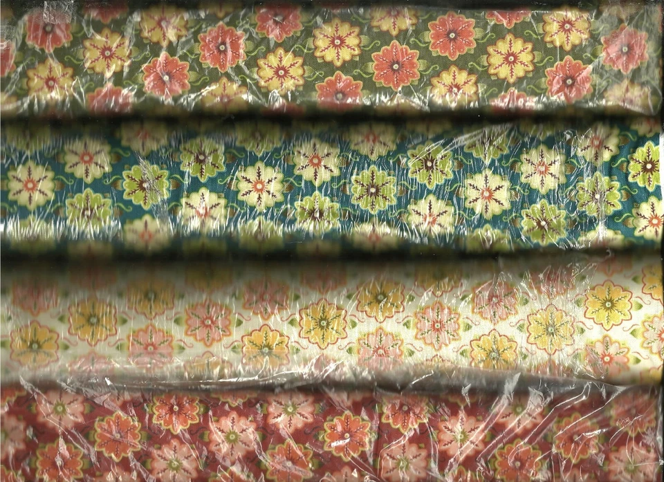 Ink & Arrow ~ Willow Floral U Pick Rust Green Creme 100% Cotton Quilt Fabric BTY - Image 1 of 1