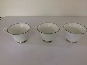 3- Oxford Lenox Coffee Cups lexington pattern - Picture 1 of 3
