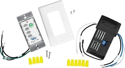 PROGRESS LIGHTING P2665-30 UNIVERSAL 3-SPEED CEILING FAN/LIGHT WALL SWITCH WHITE - Image 1 of 4