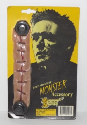 Vintage Forum Novelties Monster Accessory Stitched Gash With Bolts Frankenstein - Image 1 of 4
