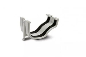 Polypipe 130mm Ogee Gutter Union Bracket White - ROG02W - Picture 1 of 1