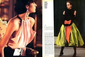 1984 Brigitte Lacombe Laetitia Firmin-Didot 12 páginas revista editorial París - Imagen 1 de 6