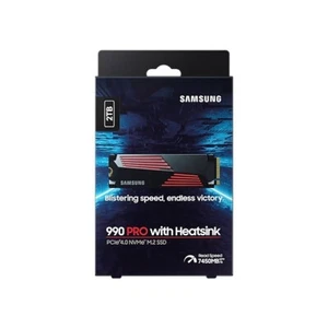 Genuine Samsung 990 PRO w/ Heatsink PCIe 4.0 NVMe SSD 2TB 7450MB/s MZ-V9P2T0CW - Picture 1 of 8