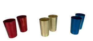 S.S.K. Import Mid-Century Anodized Aluminum Shot Glasses Set Of 6 Japan - Picture 1 of 9