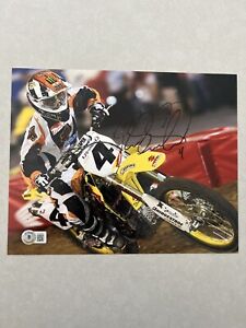 Ricky Carmichael autographed signed 8x10 photo Beckett BAS COA Motocross X Games