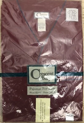 De Colección Crescent Bay Pijama Para Hombre 2 Piezas Rojo Talla M Manga Corta Hasta la Rodilla Nuevo en Caja Foto 1 de 4