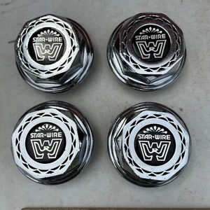 VINTAGE WELD WHEELS, INC. STAR*WIRE 602-6123 Silicone Emblem - Set of 4 - Picture 1 of 10