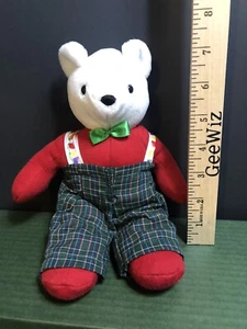 Hallmark Peluche Navidad Oso de Peluche Peluche Animal Franela Tirantes 9" Envío Gratis - Imagen 1 de 9