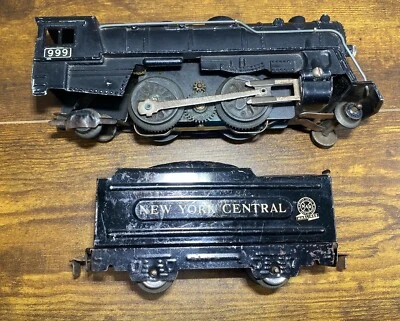 Locomotora de vapor y licitación Marx #999 calibre O Foto 1 de 4