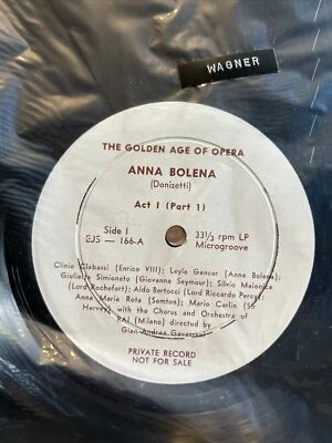 ANNA BOLENA 1940 EJS 166 2 LP GOLDEN AGE OF OPERA PRIVATE RARE#41 Foto 1 de 4