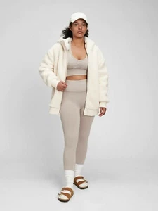 Women's Gap S T Small Tall Relaxed Sherpa Jacket NEW! #725875 - Picture 1 of 6