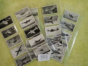 More details for morning foods - british planes rare numbered - full set 25 trade cards