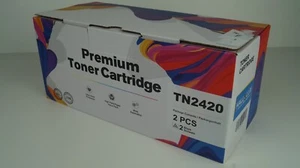 2x Toner TN-2420 Schwarz Hallolux TN2420 Doppelpack Twinpack - Bild 1 von 4