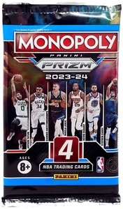 NBA Monopoly 2023-24 Prizm Basketball Trading Card Booster Pack (4 Karten) - Bild 1 von 12