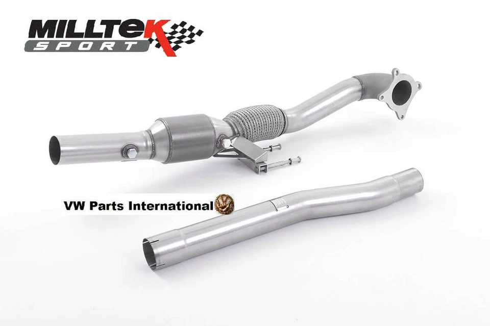 Per VW Golf MK5 GTI Edition 30 Milltek Sport Cast Downpipe foro grande + gatto corsa - Immagine 1 di 1