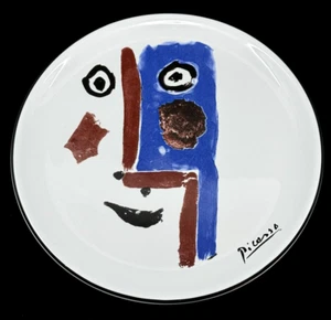 NEU Vintage 1996 Picasso Keramik LIVING FACE Teller PP-6 Masterpiece Editions 9" - Bild 1 von 10