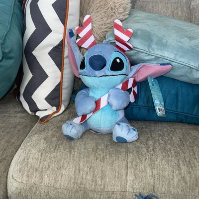 7.8" Just Play Disney Holiday Stitch Plush New with Tag NWT Free Shipping - Image 1 of 2