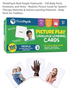 Autismus ABA Logopädie Lernkarten ThinkPsych 250 Bildkarten Lernen Kinder - Bild 1 von 13