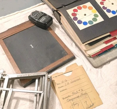 8x10" Eastman Film Holder, Hangers Lot Of Antique Photography Equipment  - Image 1 of 4