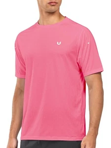 Men's Athletic Running T-Shirts Quick Dry Workout Shirts Short-Sleeve Sports ... - Picture 1 of 6