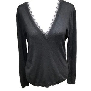 Suéter Zara Tejido Negro Talla Mediana Elegante, Femenino, Acogedor, Preppy, Carrera - Imagen 1 de 6