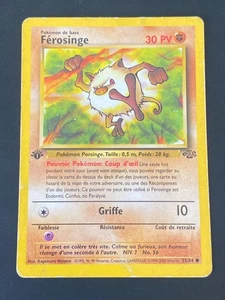CARTE POKEMON FÉROSINGE 55/64 ÉDITION 1 FR COMMUNE WIZARDS JUNGLE - PL - Picture 1 of 8