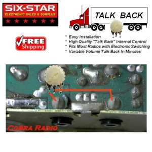 8 pz kit mod volume variabile Talk Back per radio CB Cobra Uniden si adatta alla maggior parte delle CB - Foto 1 di 1