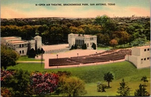 Open Air Theater Brackenridge Park San Antonio Texas Leinen Postkarte F5 - Bild 1 von 2
