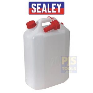 Sealey WC20 20lt polythene jerry can fluids & water container with pouring spout - Picture 1 of 1