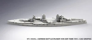 SMS Von Der Tann WW1 German Battlecruiser 1:1250/1:1800/1:2400 scales - Picture 1 of 1