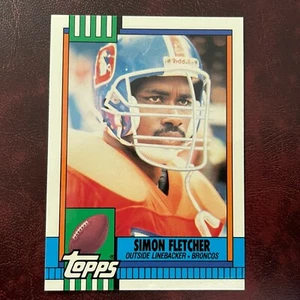 1990 Topps TIFFANY Set SIMON FLETCHER #39 DENVER BRONCOS ** MINT ** HIGH GRADE - Picture 1 of 2