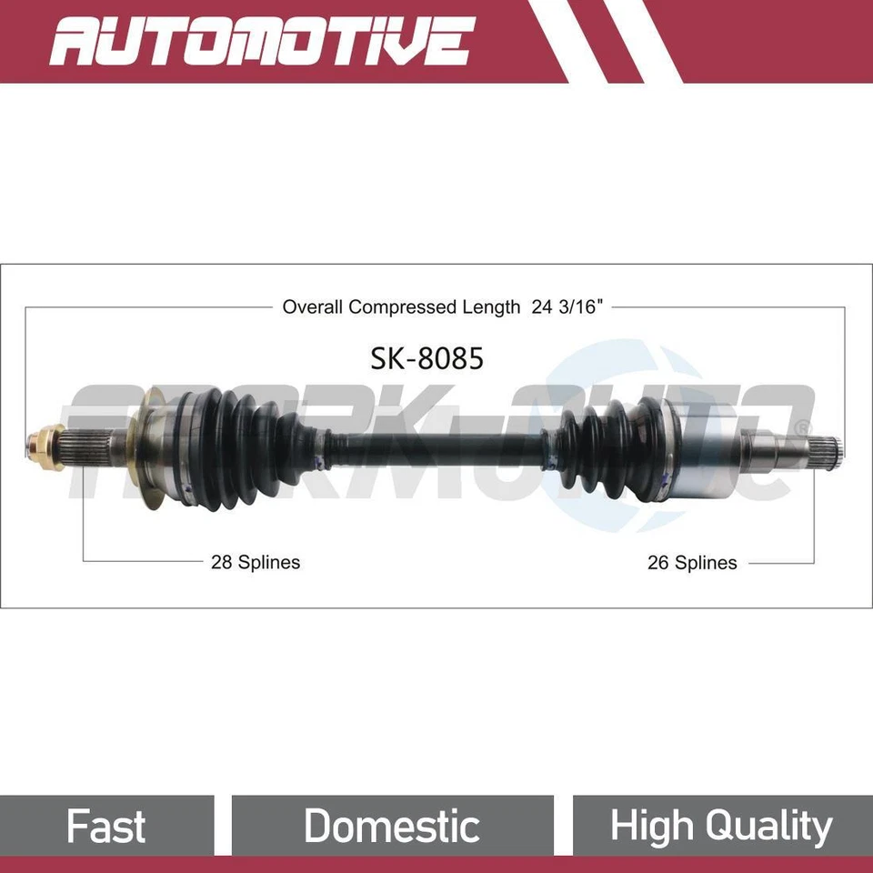 Передний левый шарнирный вал оси CV TrakMotive 1 шт. для Suzuki SX4 2009 2008 2007 - Изображение 1 из 1