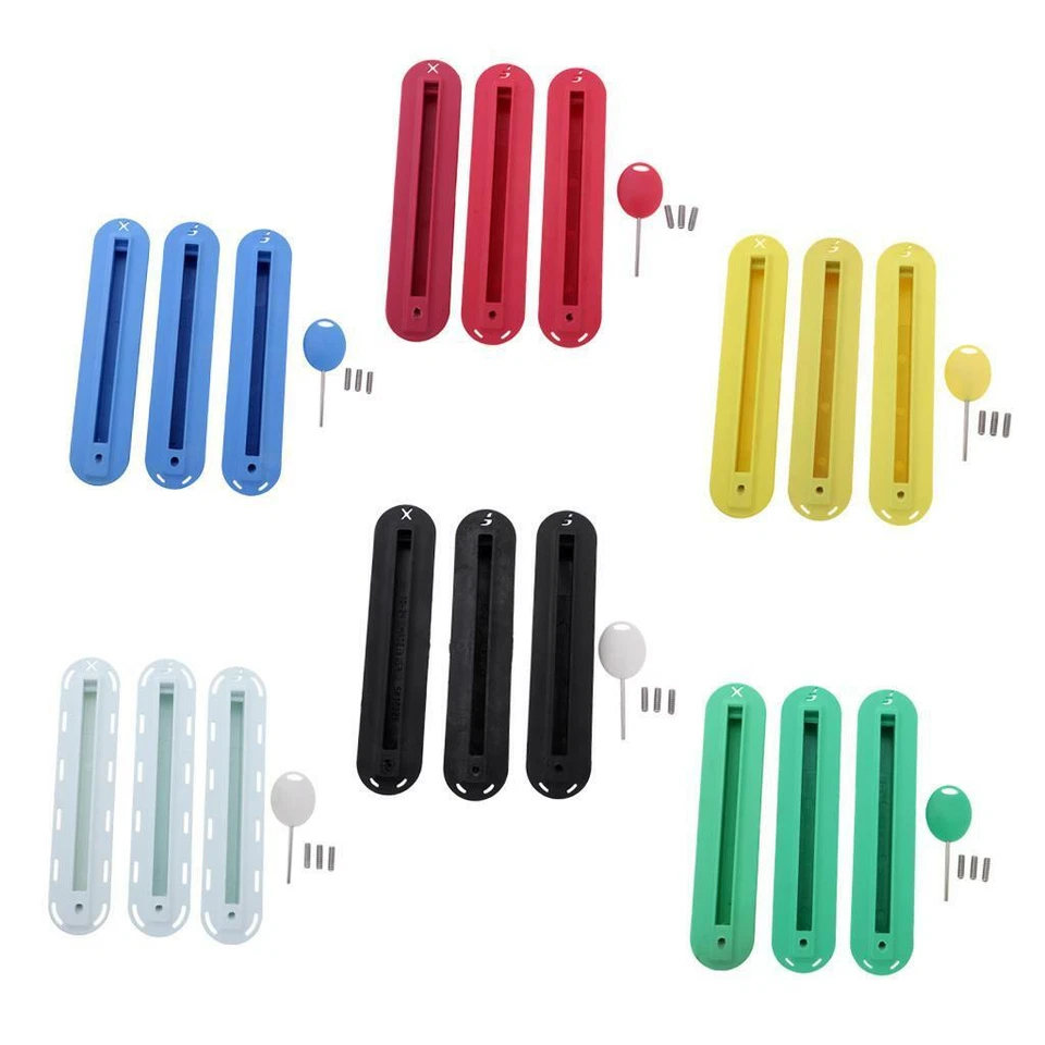 MARKENLOS 3 Stück Surfboard Finnen Box mit Surf Finnen Schrauben und Finnen Schlüssel