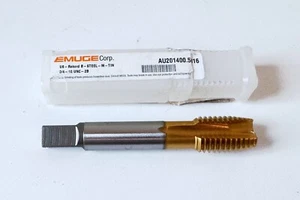 EMUGE 3/4"-10 UNC 2B Spiral Point Plug Hand Tap Cobalt 3 Flöten RH Tin Germany - Bild 1 von 6