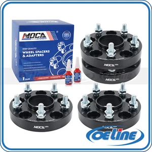 4PC 25mm Wheel Spacers 5x114.3 for Honda Civic Acura 64.1mm Hub Bore M12x1.5 - Picture 1 of 9