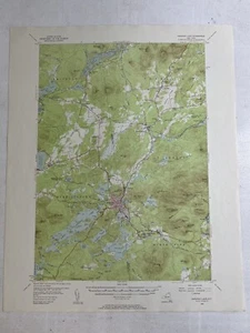 1955 Saranac Lake Quadrangle New York Vermont Vintage USGS Topographic Topo Map - Picture 1 of 13