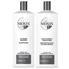 Nioxin System 2 Cleanser & Scalp Therapy Duo Set Shampoo & Conditioner- 1L