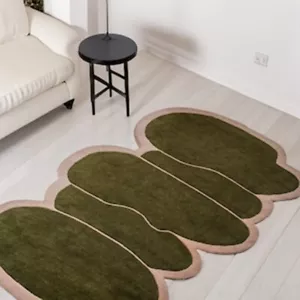 Irregular shape rugs for living room weaving 100% wool Area 8x10 9x12 10x14 . - Picture 1 of 6
