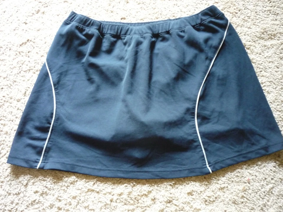 REEBOK TENIS/FITNESS/GOLF SKORT TALLA LG-FALDA DE PUNTO-PANTALONES CORTOS BAJO-AZUL MARINO Foto 1 de 1