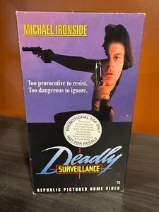 Deadly Surveillance (VHS, 1991) Promotional Copy, Rare, Cult, Michael Ironside - Picture 1 of 7