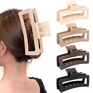 5 Inche Extra Large Claw Clips for Thick Hair and Long Hair, 4 Pack Xl Jumbo Cla - Picture 1 of 12