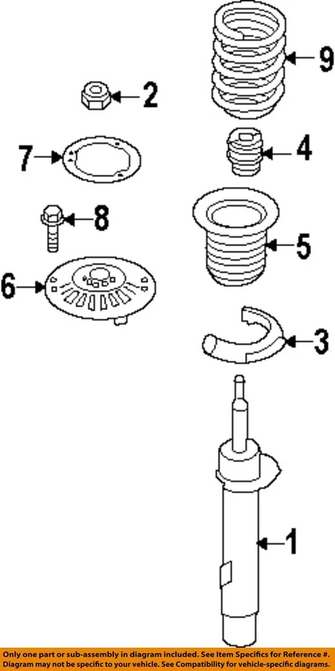 BMW OEM 12-25 228 xDrive Gran Coupe Front Suspension 31306869931 - Image 1 of 1